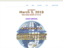 Tablet Screenshot of comedyfest.org